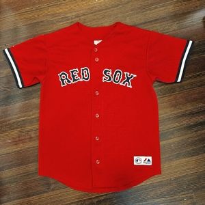 VINTAGE Majestic Red Sox David Ortiz Jersey Size Youth Large (L)